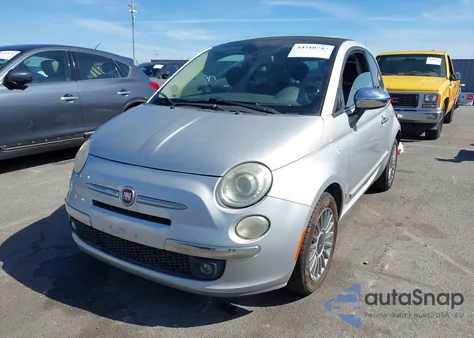 2012 Fiat 500C Lounge z USA, uszkodzony, nr VIN 3C3CFFER3CT201960